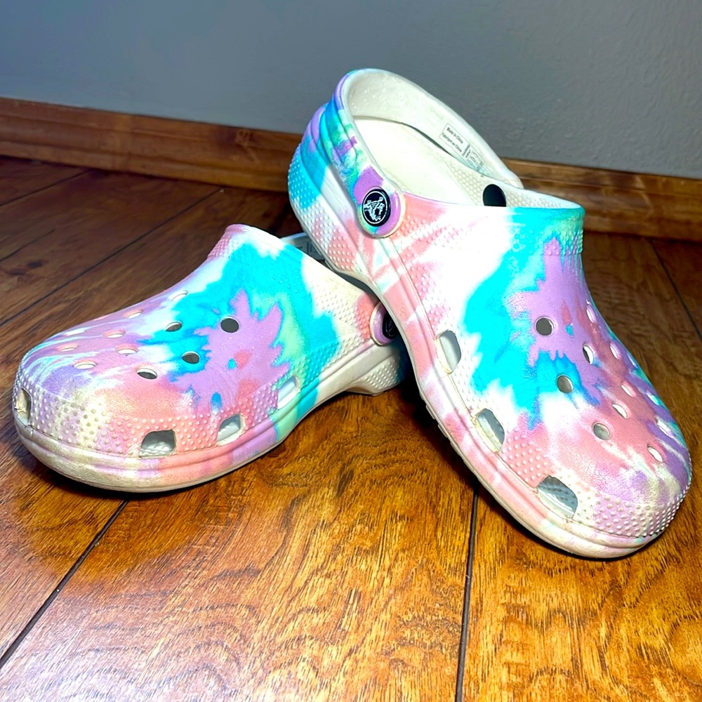 Tie Dye Crocs